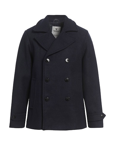 FRED MELLO Coat Midnight blue 70% Polyester, 30% Wool