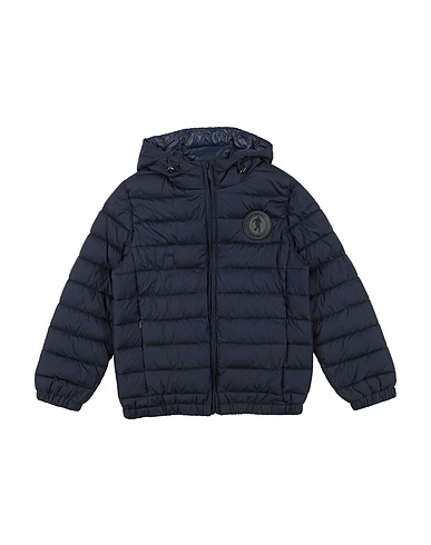 BIKKEMBERGS Shell jacket Navy blue 100% Polyester