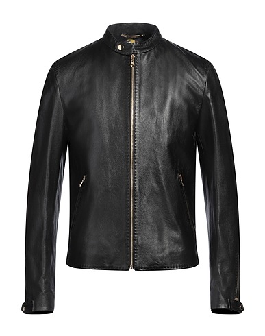 DOLCE&GABBANA Biker jacket Black 100% Lambskin