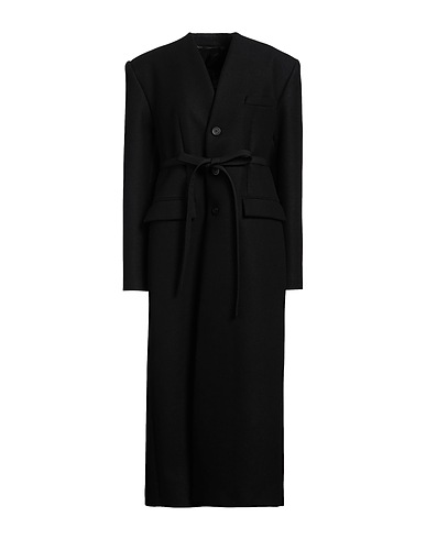 JEAN PAUL GAULTIER Mantel Schwarz 100% Schurwolle
