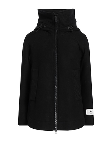 PEUTEREY Coat WOOL Black 55% Wool, 42% Polyester, 3% Polyurethane, Viscose, Polyamide