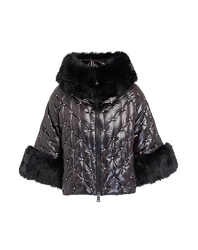 NO SECRETS Shell jacket Black 60% Polyester, 40% Polyamide