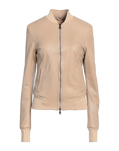 10SEI0OTTO Bomber Camel 100% Leather, Cotton