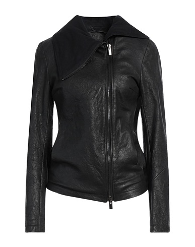 10SEI0OTTO Biker jacket Black 100% Leather