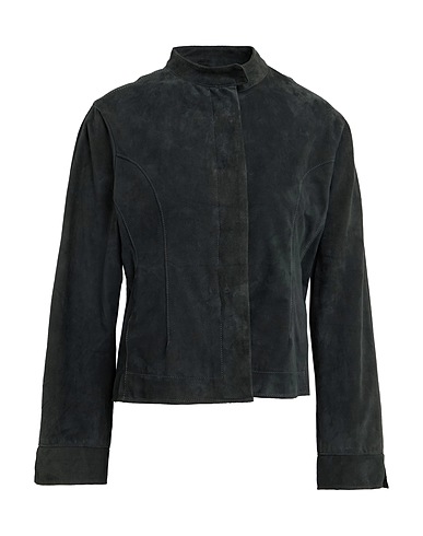 10SEI0OTTO Jacket Charcoal 100% Leather