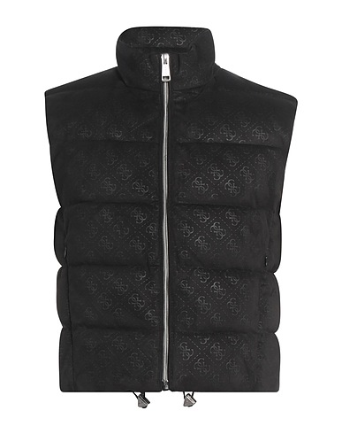 GUESS Gilet Black 90% Polyester, 10% Elastane