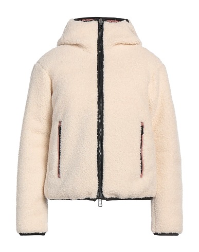 PEUTEREY Shell  jacket Ivory 70% Polyester, 20% Wool, 10% Acrylic, Polyamide