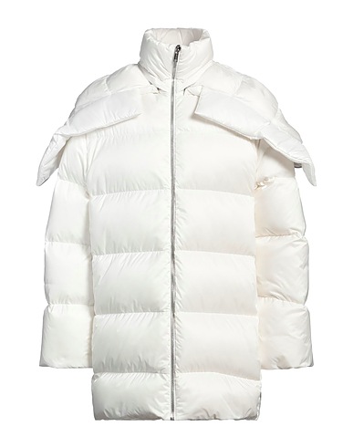 MONCLER + RICK OWENS Shell jacket Off white 100% Polyester, Acrylic, Virgin Wool, Elastane