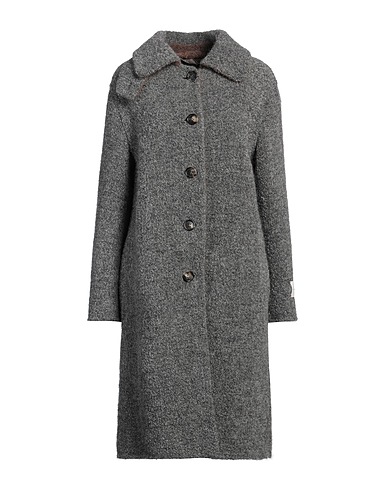 PEUTEREY Coat WOOL Grey 29% Mohair wool, 24% Alpaca wool, 24% Virgin Wool, 23% Polyamide