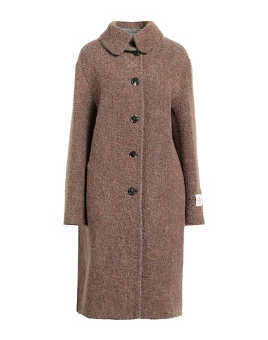 PEUTEREY Coat WOOL Khaki 29% Mohair wool, 24% Alpaca wool, 24% Virgin Wool, 23% Polyamide