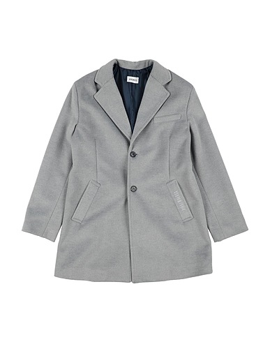 BIKKEMBERGS Coat Grey 92% Polyester, 8% Viscose
