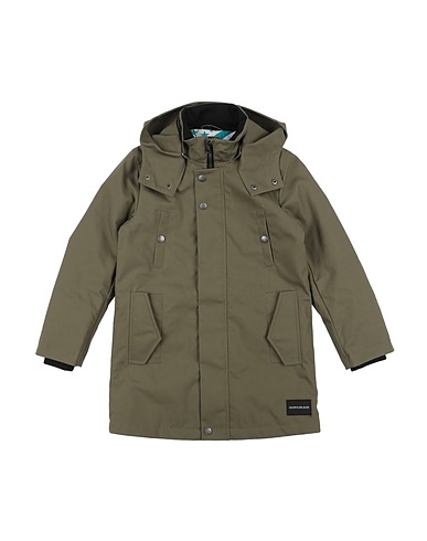 CALVIN KLEIN JEANS Soprabito Verde militare 100% Cotone