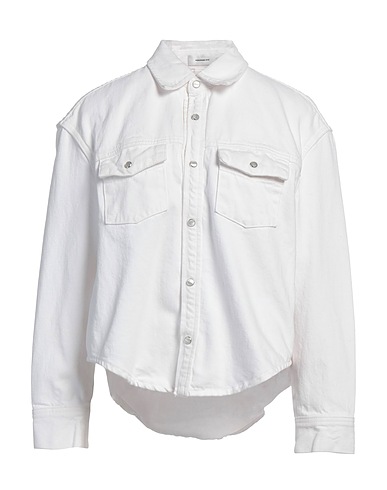 WARDROBE.NYC Denim shirt White 100% Cotton