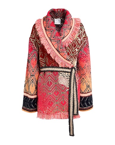 FORTE_FORTE Coat Burgundy 88% Synthetic fibers, 10% Cotton, 2% Metallic Polyester, Mohair wool, Alpaca wool