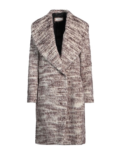 PESERICO Coat Light grey 67% Alpaca wool, 24% Virgin Wool, 9% Polyamide