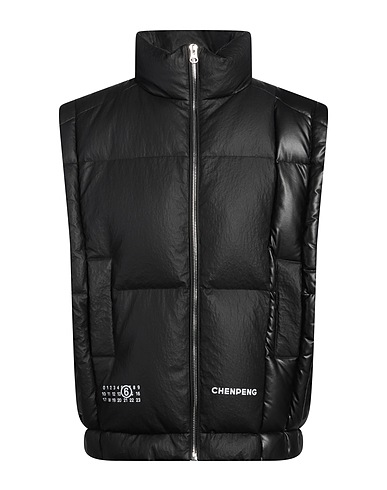 MM6 MAISON MARGIELA Vest Black 100% Viscose, Polyurethane