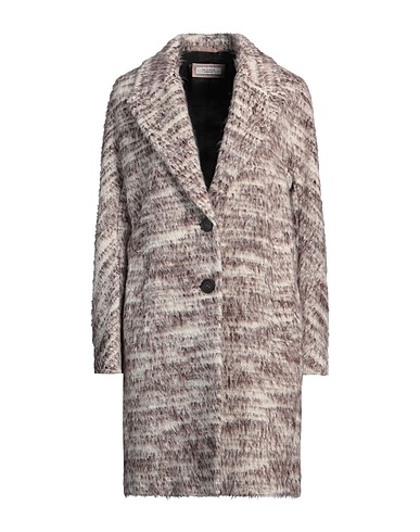 PESERICO Coat White 67% Alpaca wool, 24% Virgin Wool, 9% Polyamide