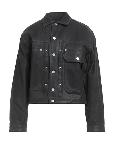 GIVENCHY Denim jacket Black 95% Cotton, 5% Elastane