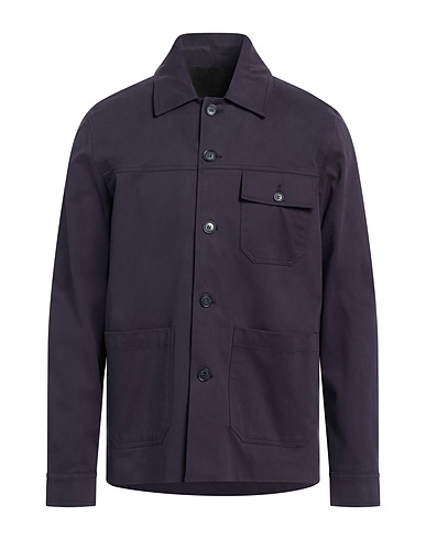 ALPHA STUDIO Jacket Navy blue 98% Cotton, 2% Elastane