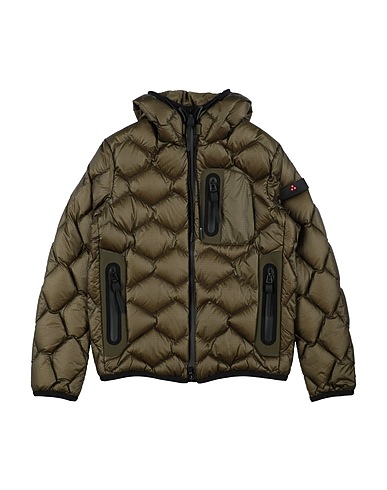 PEUTEREY Piumino Verde militare 100% Poliammide, Poliestere, Elastan
