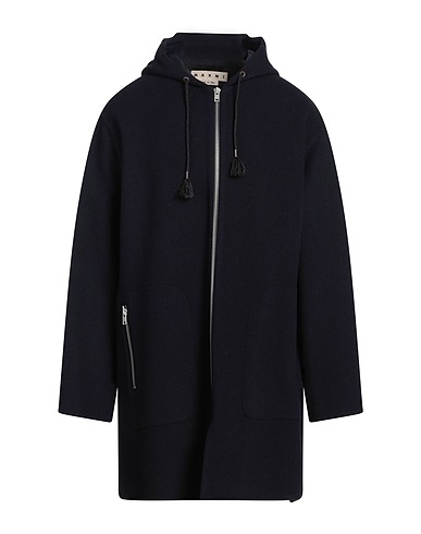 MARNI Coat Midnight blue 81% Wool, 19% Polyamide
