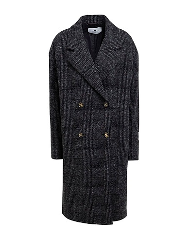 PEUTEREY Coat Charcoal 54% Polyester, 24% Wool, 22% Acrylic
