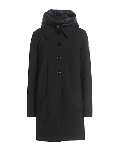 PEUTEREY Shell jacket Black 91% Polyethylene, 9% Elastane