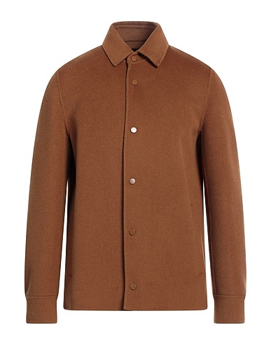 ALPHA STUDIO Jacket Camel 100% Wool