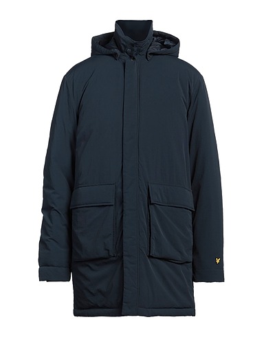 LYLE & SCOTT Coat Navy blue 100% Polyamide, Polyester, Elastane