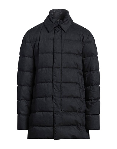HERNO Shell jacket LAMINAR Charcoal 90% Polyacrylic, 10% Wool, Polyurethane, Polyamide, Elastane