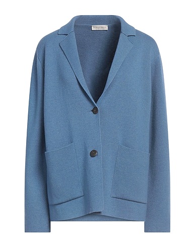 LE TRICOT PERUGIA Cardigan Pastel blue 67% Virgin Wool, 19% Silk, 9% Cashmere, 4% Polyamide, 1% Elastane