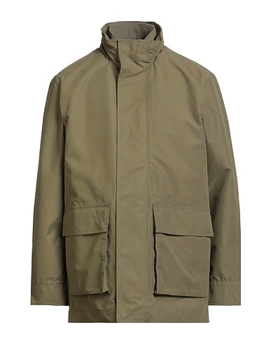 GANT Jacket Military green 92% Polyester, 8% Elastane