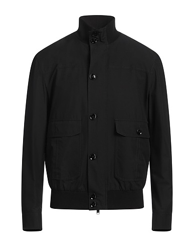 BRIONI Jacket Black 100% Silk, Lambskin