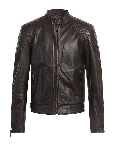 BELSTAFF Jacket Dark brown 100% Cow leather