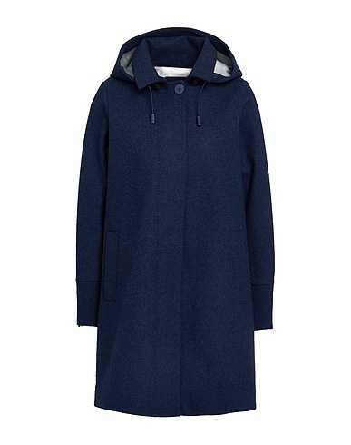 K-WAY Coat Midnight blue 50% Wool, 50% Polyester