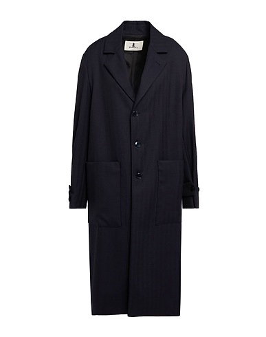BARENA Coat Midnight blue 100% Virgin Wool, Viscose, Acetate, Polyester