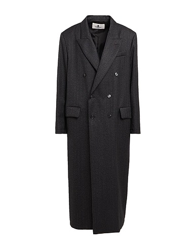 BARENA Coat Charcoal 100% Virgin Wool, Viscose, Acetate, Polyester