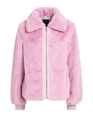 GAUDÌ Teddy Coat JEANS Pink 100% Polyester, Polyurethane resin