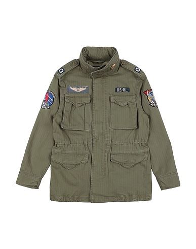 POLO RALPH LAUREN Jacket THE ICONIC FIELD JACKET Military green 100% Cotton