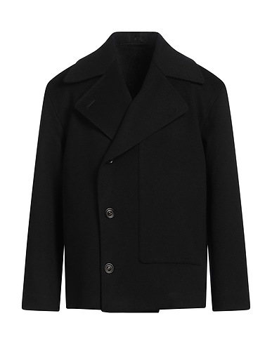 LARDINI Coat Black 100% Wool