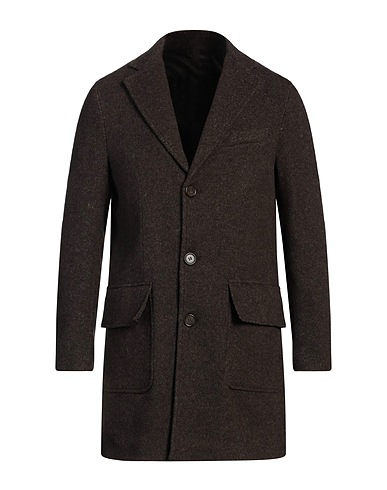 DFFRNTLY Coat Chocolate brown 40% Wool, 30% Acrylic, 25% Polyester, 5% Other Fibres