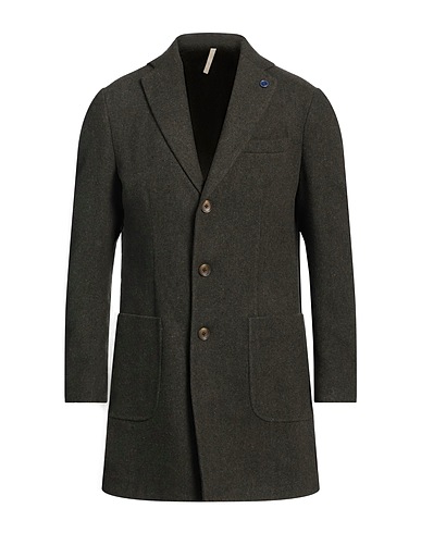 DFFRNTLY Coat Military green 50% Wool, 35% Polyester, 15% Polyamide