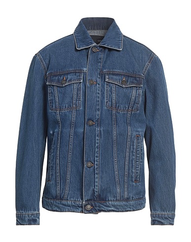 LARDINI Denim jacket Blue 100% Cotton