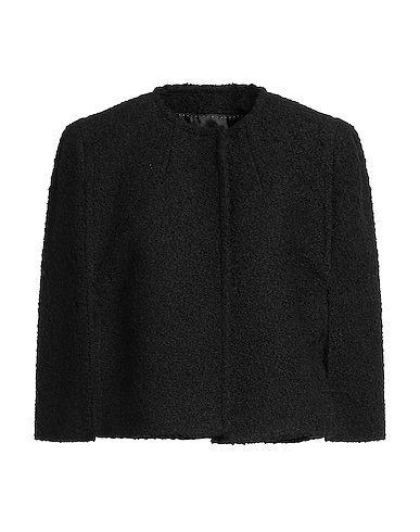 DRIES VAN NOTEN Cloak Black 74% Wool, 18% Polyamide, 8% Silk