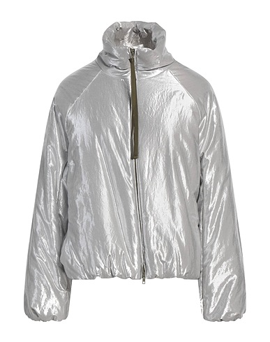 ALYSI Jacket CRÈME Silver 74% Cotton, 26% Polyester