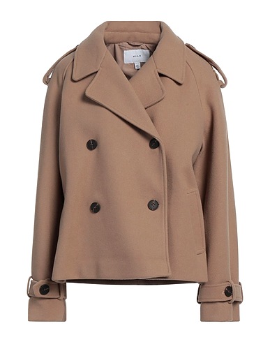 VILA Coat Beige 100% Polyester