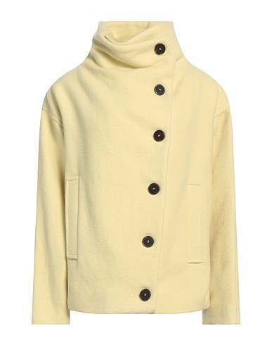 ALYSI Coat CRÈME Yellow 100% Virgin Wool