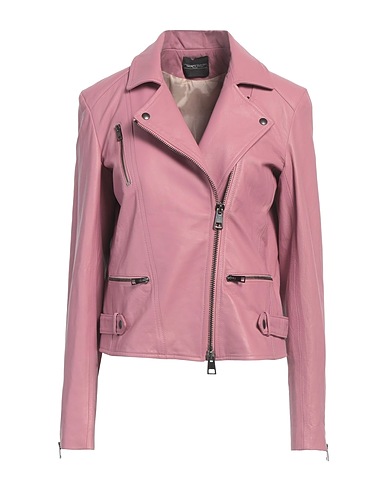 SIMONETTA RAVIZZA Biker jacket Pink Ovine leather