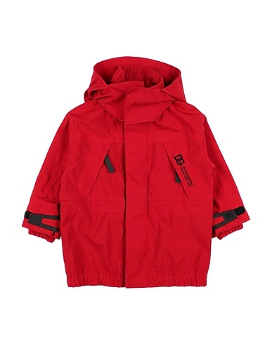 DOLCE&GABBANA Jacket ROSSO 99% Polyamide, 1% Elastane, Polyurethane, Zamak