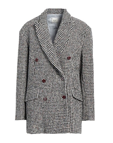 ALYSI Blazer Black 42% Virgin Wool, 24% Polyester, 21% Polyamide, 13% Silk